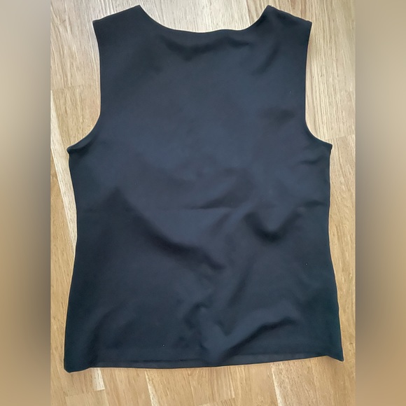 Ann Taylor Faux Leather Ponte Shell - Picture 2 of 2